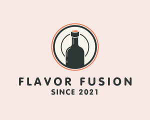 Sauce - Wine Bottle Drink logo design