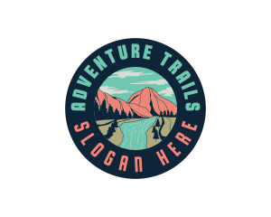 River Mountain Nature logo design