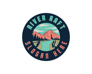 River Mountain Nature logo design