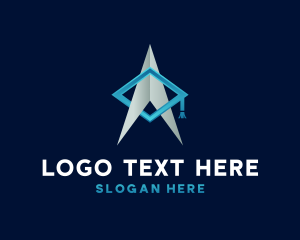 Scholarship - Arrow Education Graduate logo design