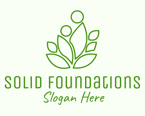 Botanical Leaf Garden Logo