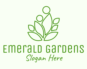 Botanical Leaf Garden logo design