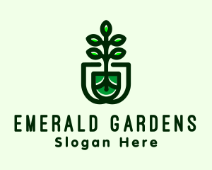 Backyard Garden Planting logo design