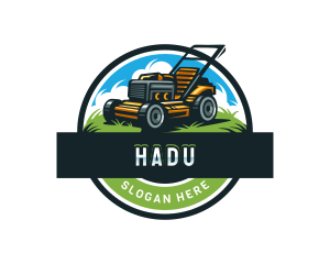 Horticulture - Landscaping Lawn Mower logo design