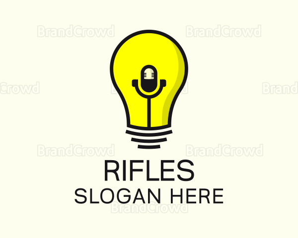 Podcast Idea Bulb Logo
