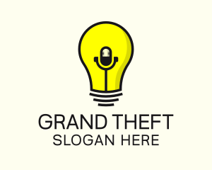 Light - Podcast Idea Bulb logo design