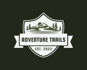 Mountain Hiking Adventure logo design