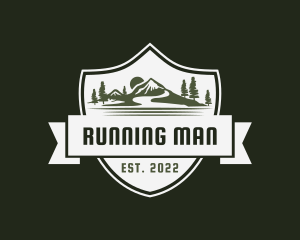 Scenery - Mountain Hiking Adventure logo design