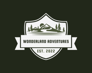 Mountain Hiking Adventure logo design