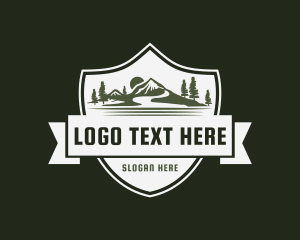 Mountain Hiking Adventure Logo