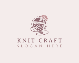 Craft Yarn Knitting logo design