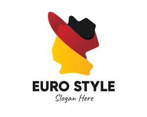 Germany Flag Map  logo design