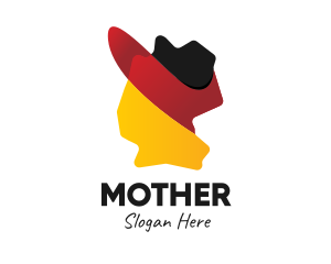 Country - Germany Flag Map logo design