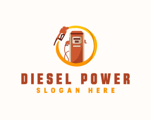 Diesel - Gasoline Fuel Petroleum logo design