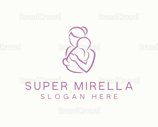 Mother Child Care Parenting Maternity Logo