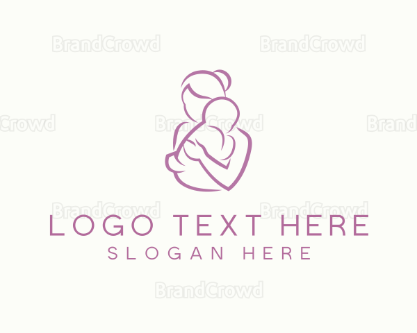 Mother Child Care Parenting Maternity Logo