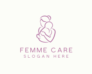 Mother Child Care Parenting Maternity logo design