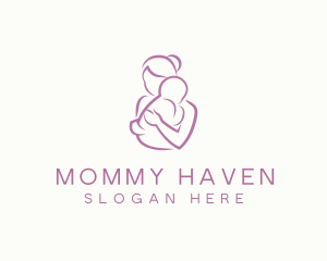 Mother Child Care Parenting Maternity logo design