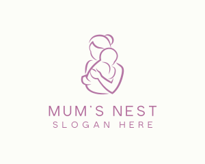 Mum - Mother Child Care Parenting Maternity logo design