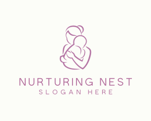 Mother Child Care Parenting Maternity logo design