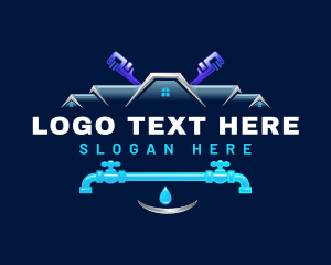 Drainage - Plumbing Faucet Maintenance logo design