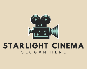 Cinema - Vintage Cinema Camera logo design