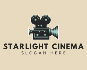 Vintage Cinema Camera  logo design