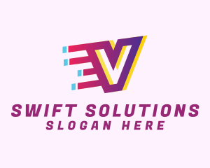 Speedy - Speedy Motion Letter V logo design