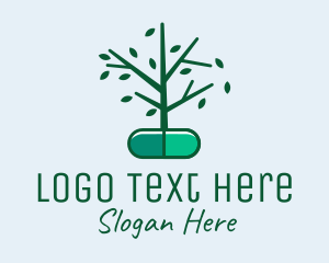 Herbal Medication Capsule  Logo