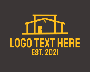 House - Golden House Contractor logo design