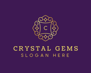 Golden Jewelry Gem logo design