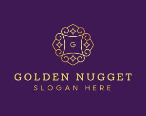 Golden Jewelry Gem logo design