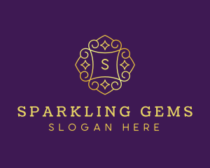 Golden Jewelry Gem logo design