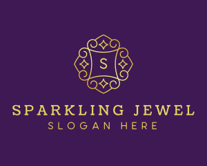 Golden Jewelry Gem logo design