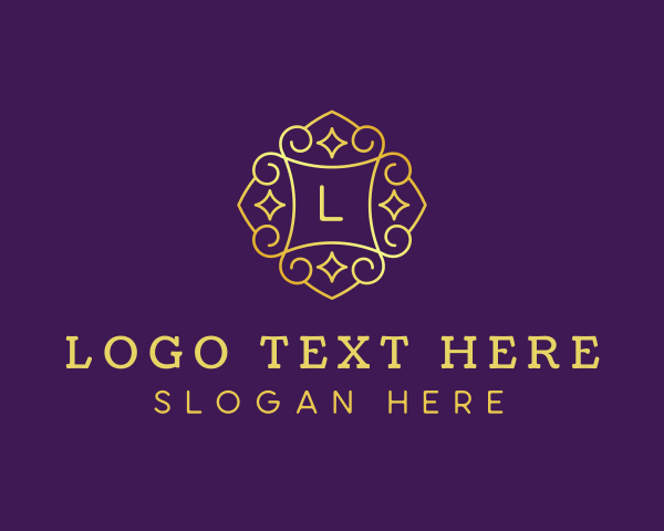 High End - Golden Jewelry Gem logo design