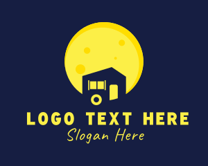 Truck - Tiny House Moon logo design