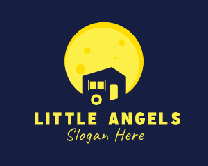 Mortgage - Tiny House Moon logo design