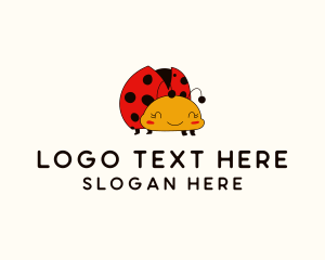 Cute Ladybug Insect Logo