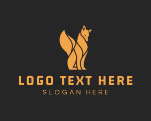 Luxury - Elegant Wild Fox logo design