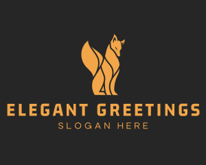 Elegant Wild Fox logo design