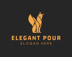 Elegant Wild Fox logo design