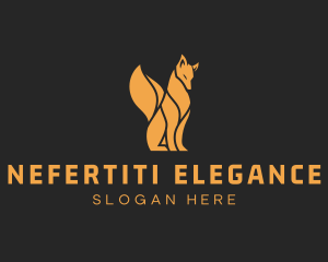 Elegant Wild Fox logo design