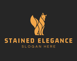 Elegant Wild Fox logo design