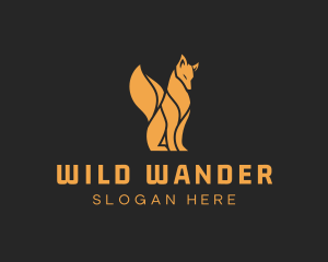 Elegant Wild Fox logo design