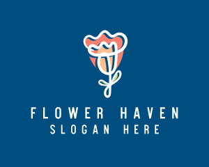 Rose Flower Florist logo design