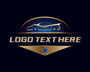 Roadster - Car Racing Star logo design