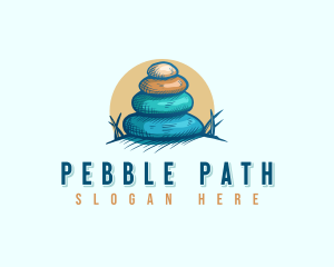Pebble - Stone Wellness Therapy logo design