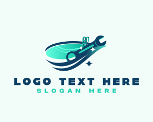 Pool - Swimming Pool Maintenance logo design