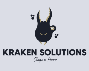 Kraken - Ocean Octopus Tentacle logo design