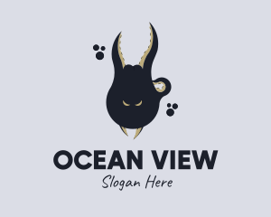 Ocean Octopus Tentacle logo design